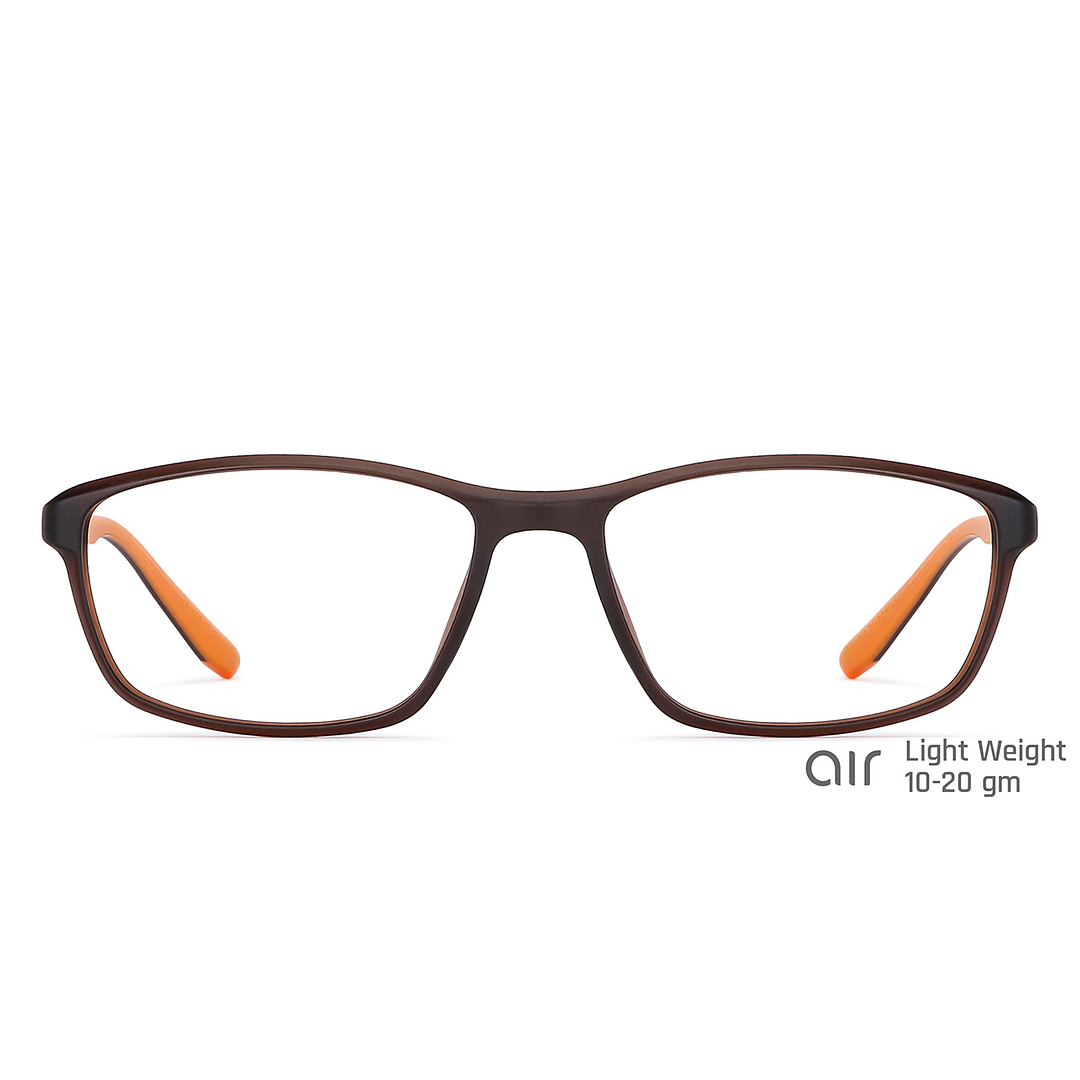 Lenskart Air Online Light Brown Full Rim Rectangle left side