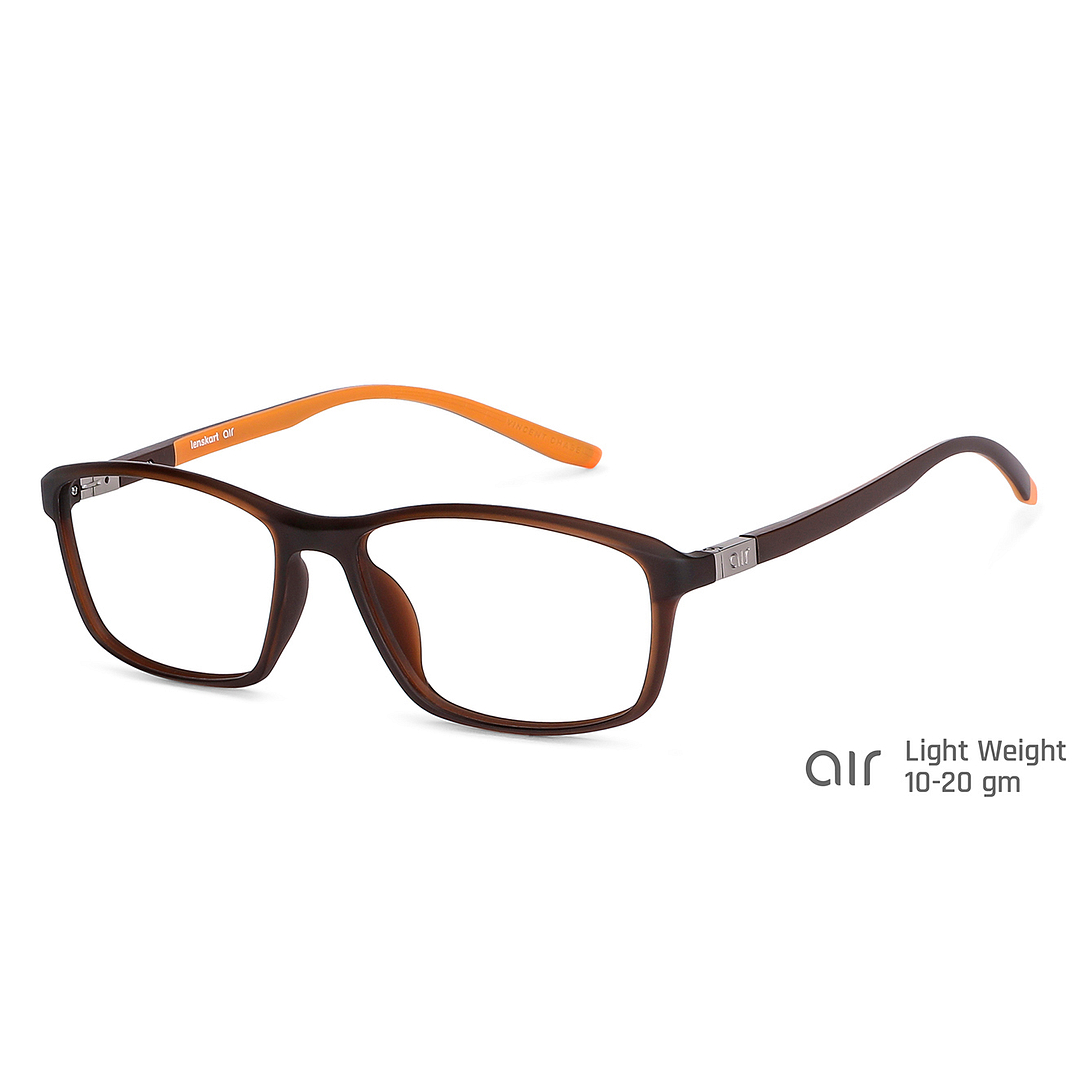 Lenskart Air Online Light Brown Full Rim Rectangle right side
