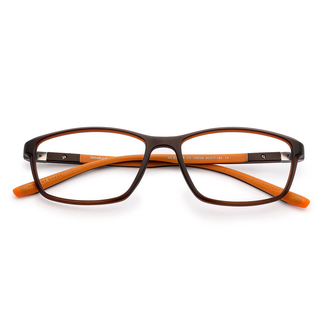 Lenskart Air Online Light Brown Full Rim Rectangle right side