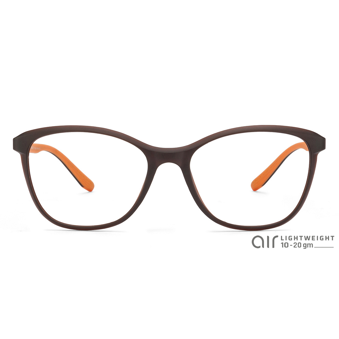 Lenskart Air Online Light Brown Full Rim Cat Eye left side