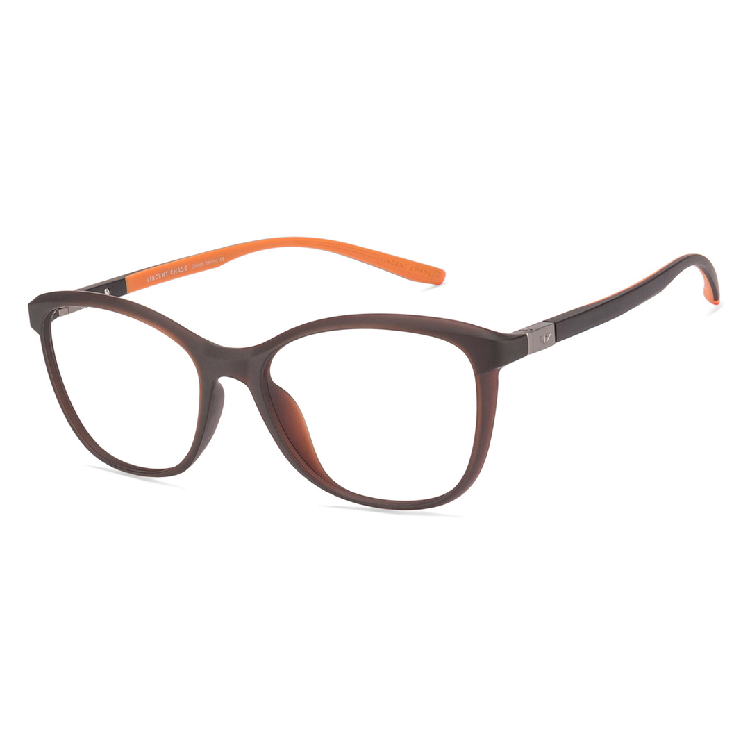 Lenskart Air Online Light Brown Full Rim Cat Eye left side