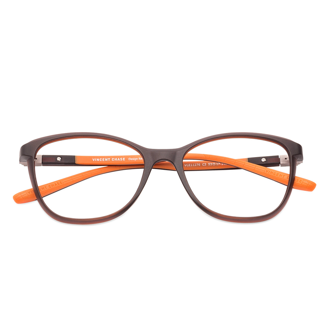 Lenskart Air Online Light Brown Full Rim Cat Eye left side