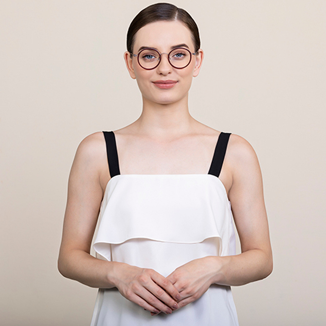 Lenskart Air Online Mid Gunmetal Full Rim Round right side