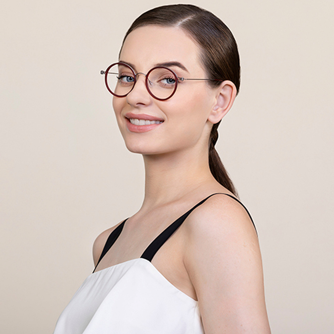 Lenskart Air Online Mid Gunmetal Full Rim Round right side