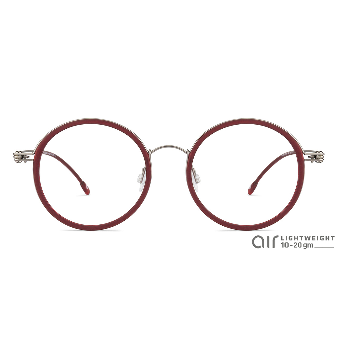 Lenskart Air Online Mid Gunmetal Full Rim Round left side