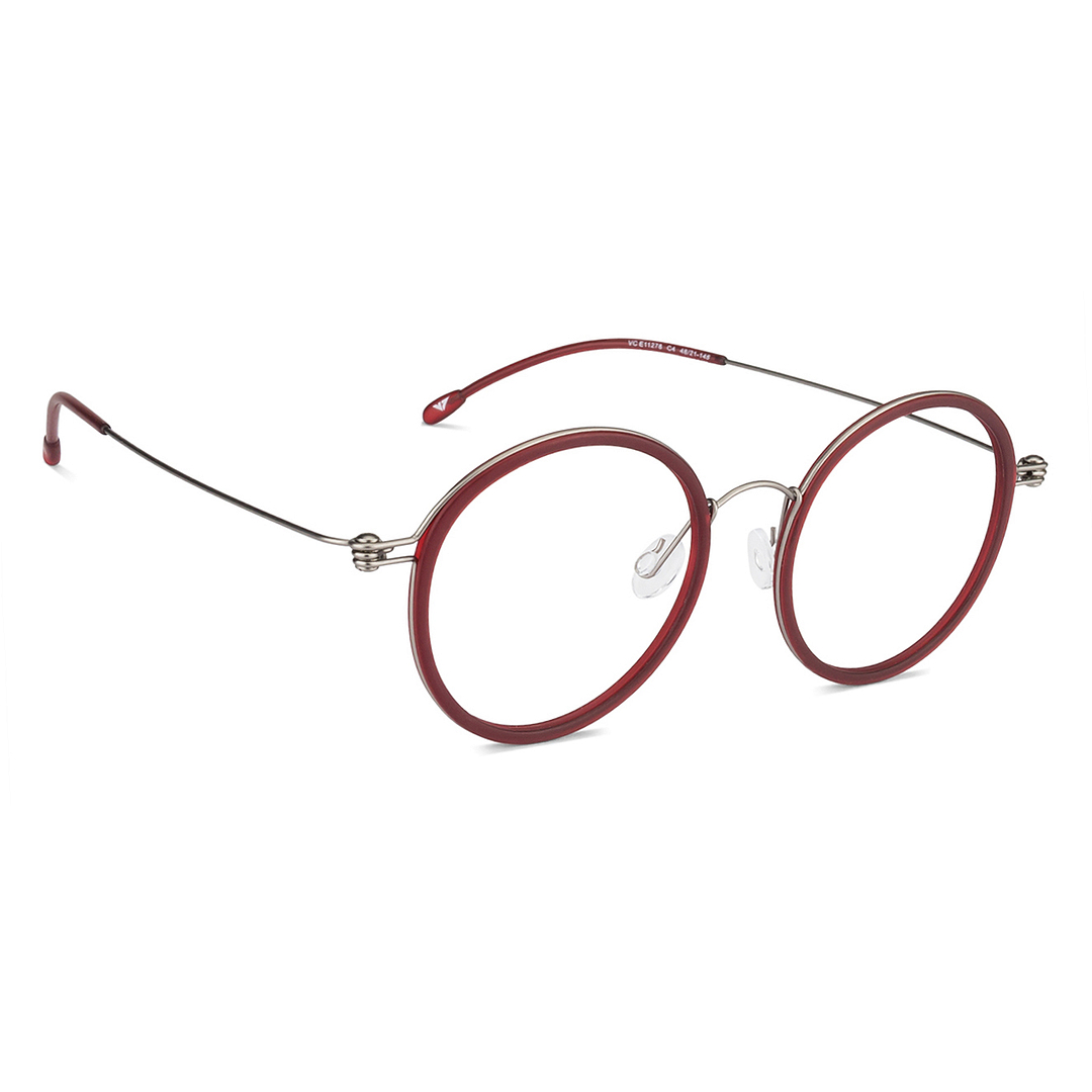 Lenskart Air Online Mid Gunmetal Full Rim Round left side