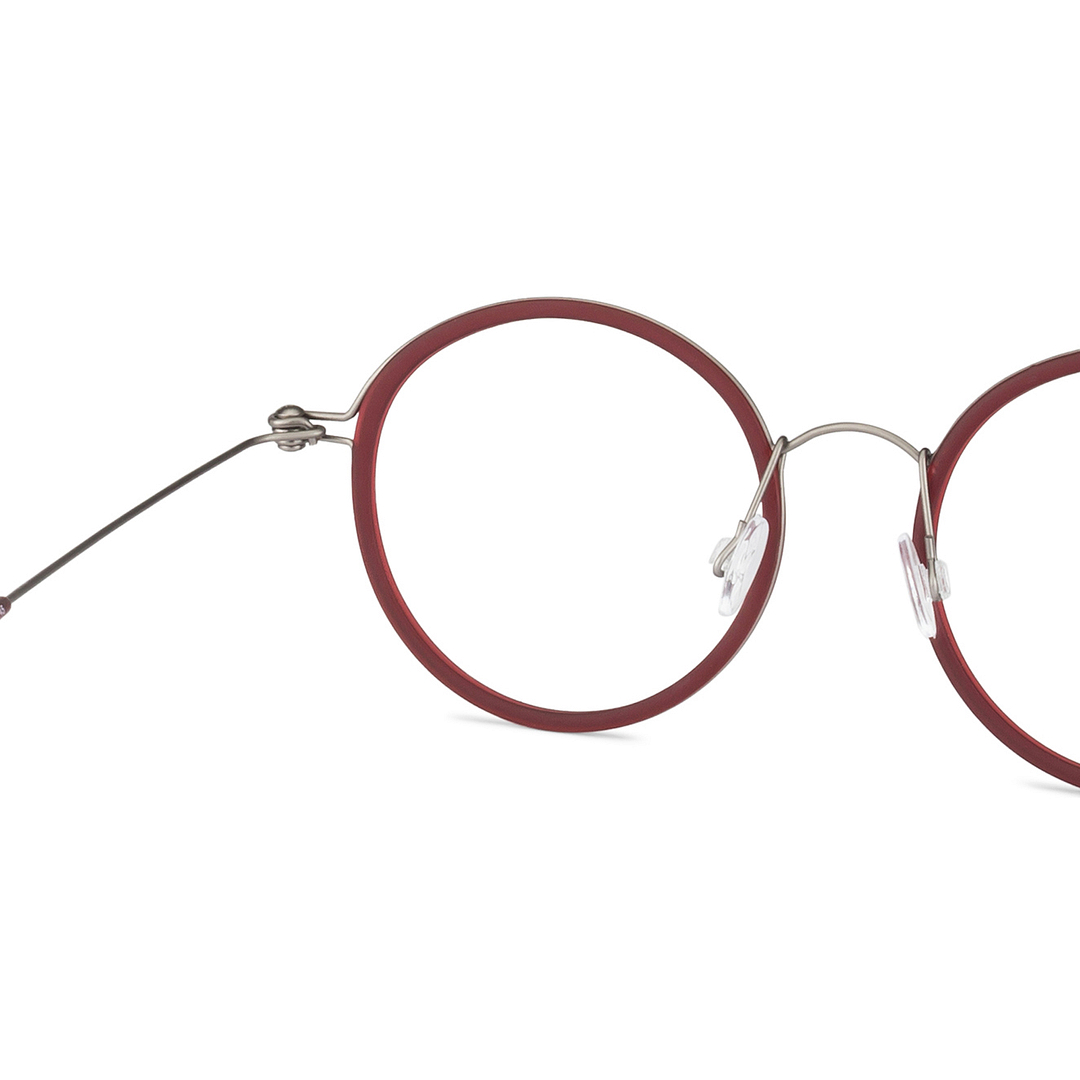 Lenskart Air Online Mid Gunmetal Full Rim Round left side