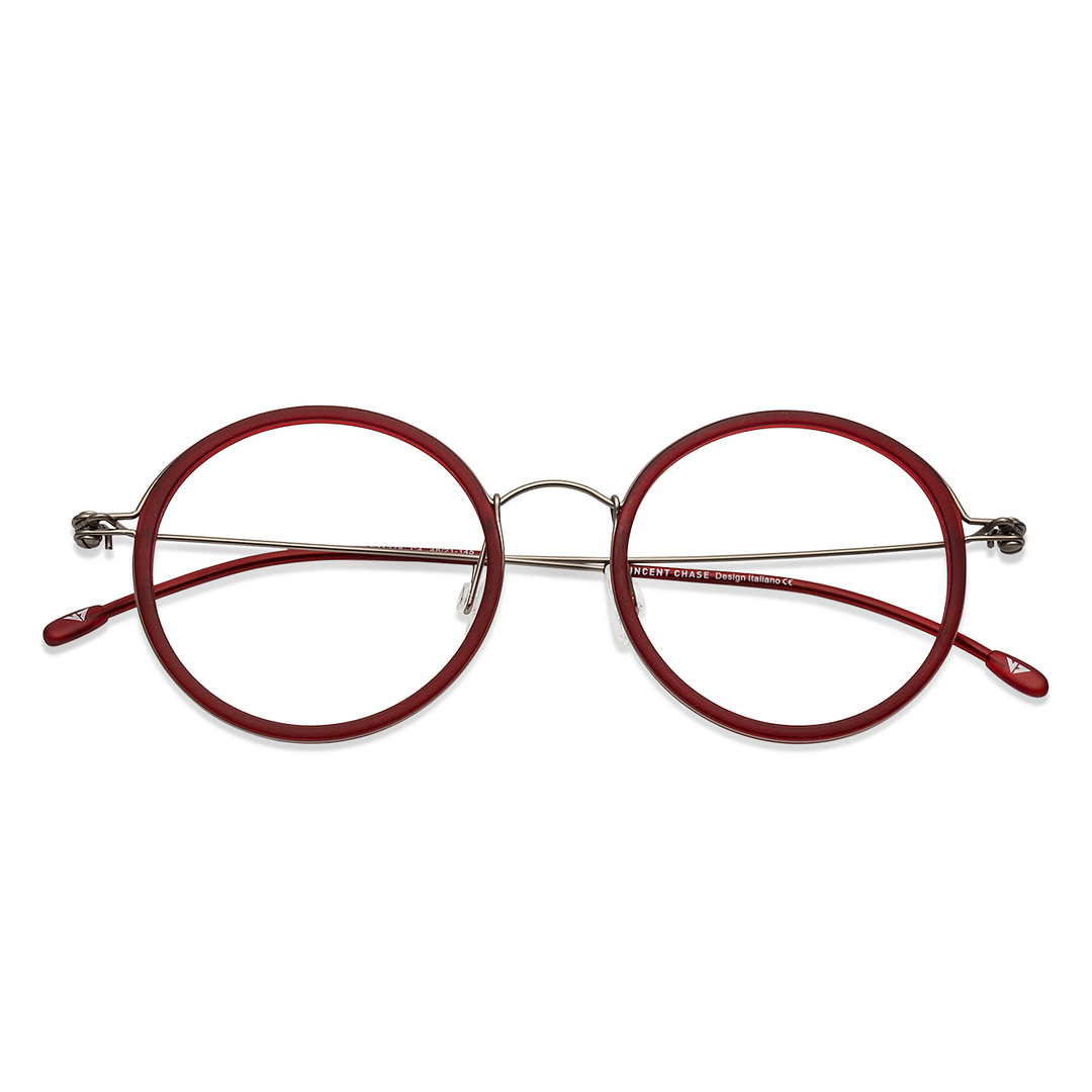 Lenskart Air Online Mid Gunmetal Full Rim Round left side