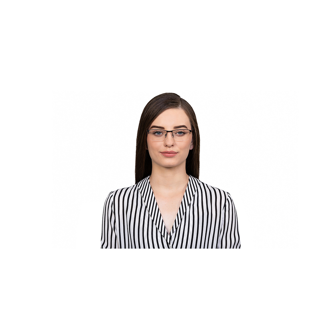 Lenskart Air Online Black Half Rim Rectangle left side