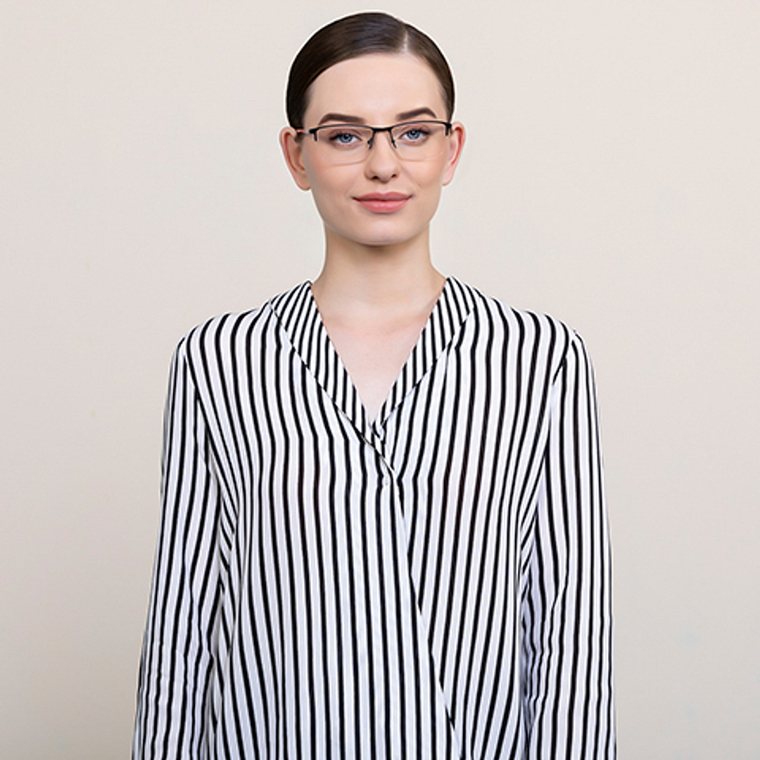 Lenskart Air Online Black Half Rim Rectangle right side