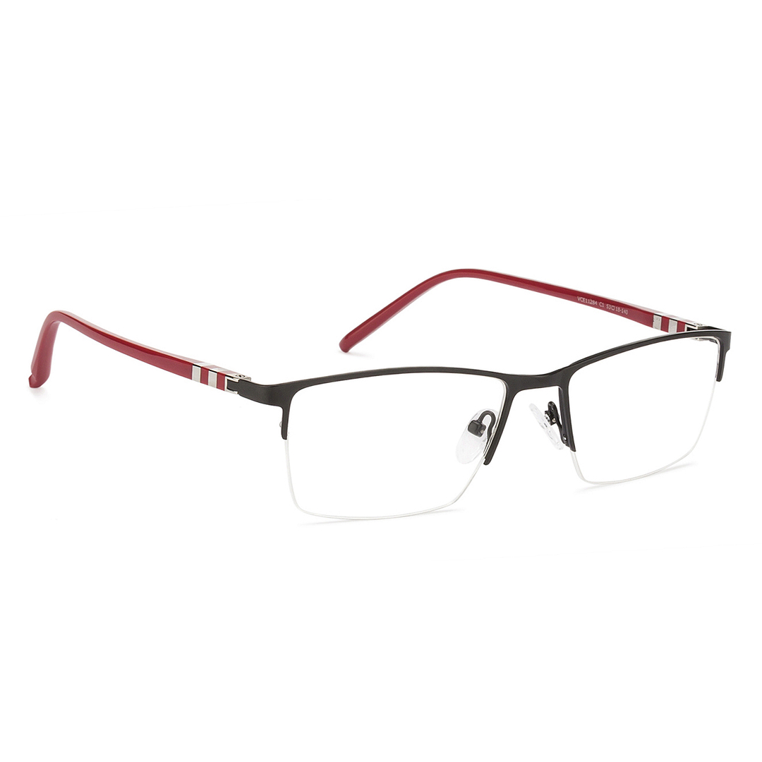 Lenskart Air Online Black Half Rim Rectangle left side