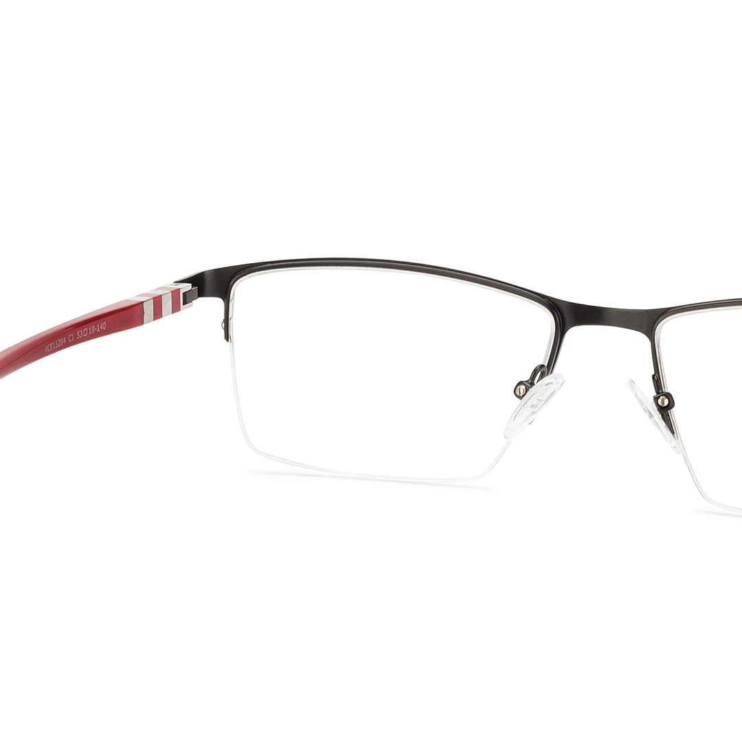 Lenskart Air Online Black Half Rim Rectangle left side