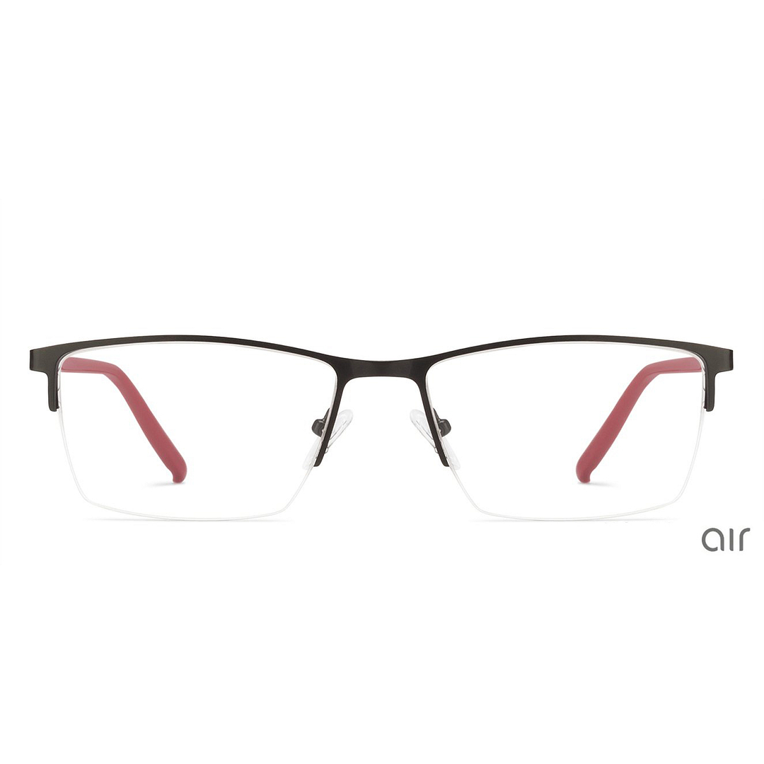 Lenskart Air Online Black Half Rim Rectangle left side