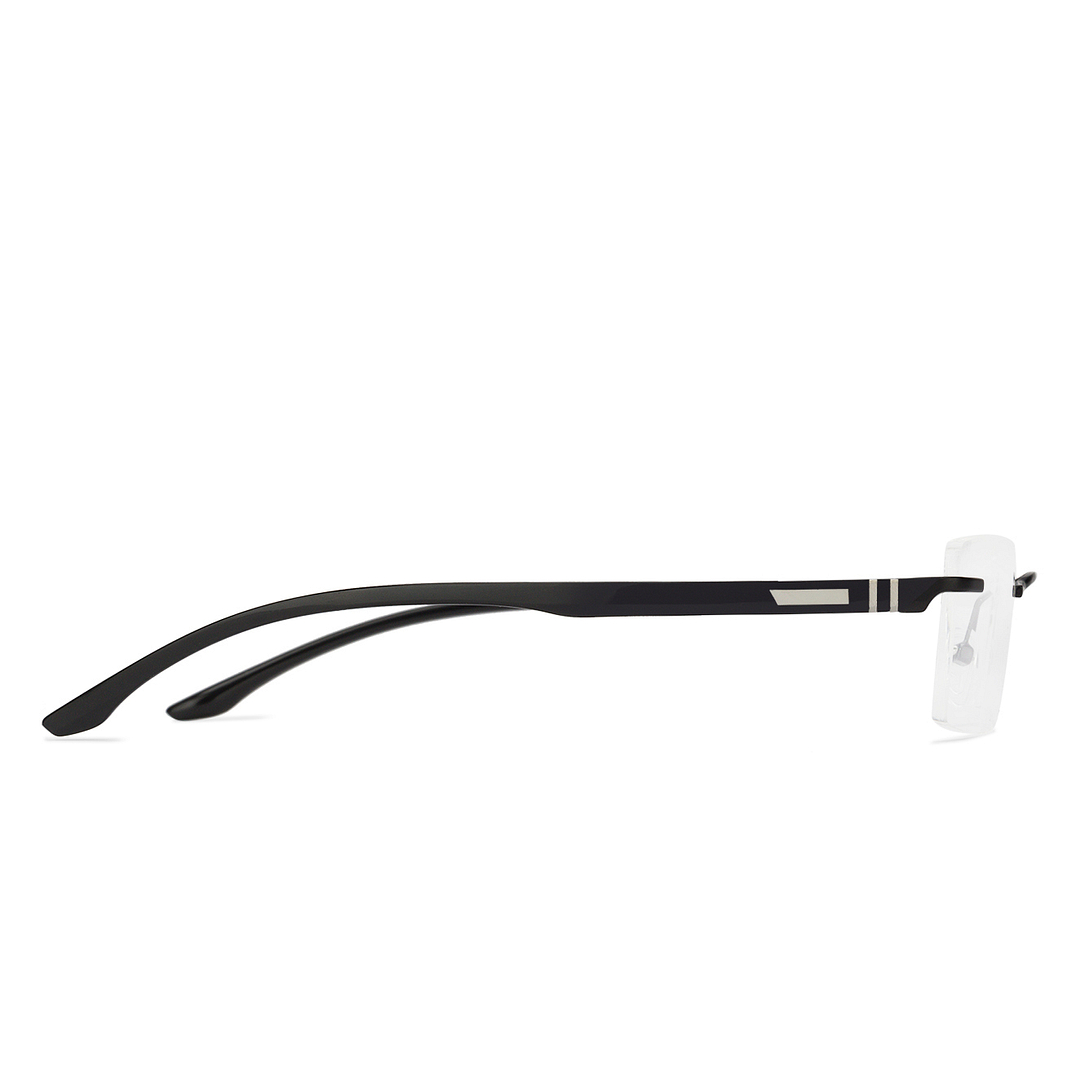 Lenskart Air Online Black Rimless Rectangle right side