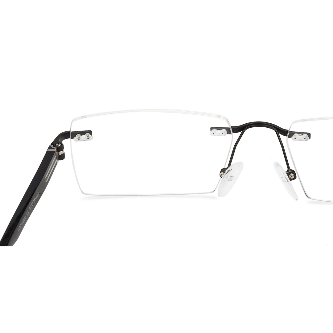 Lenskart Air Online Black Rimless Rectangle left side