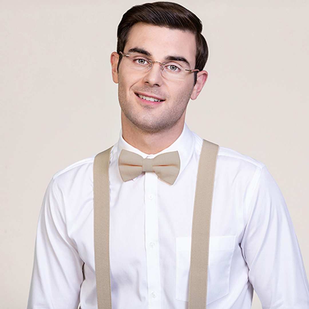 Lenskart Air Online Gold Rimless Rectangle left side