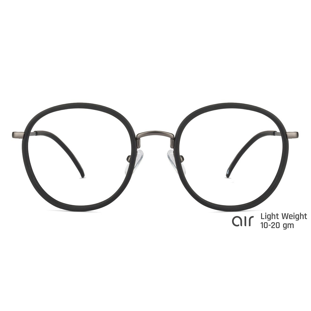 Lenskart Air Online Black Full Rim Round left side