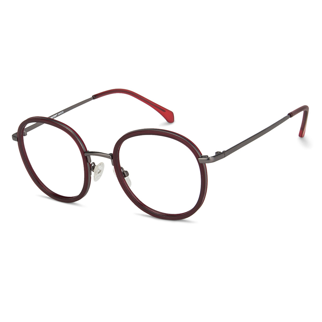 Lenskart Air Online Mid Gunmetal Full Rim Round left side