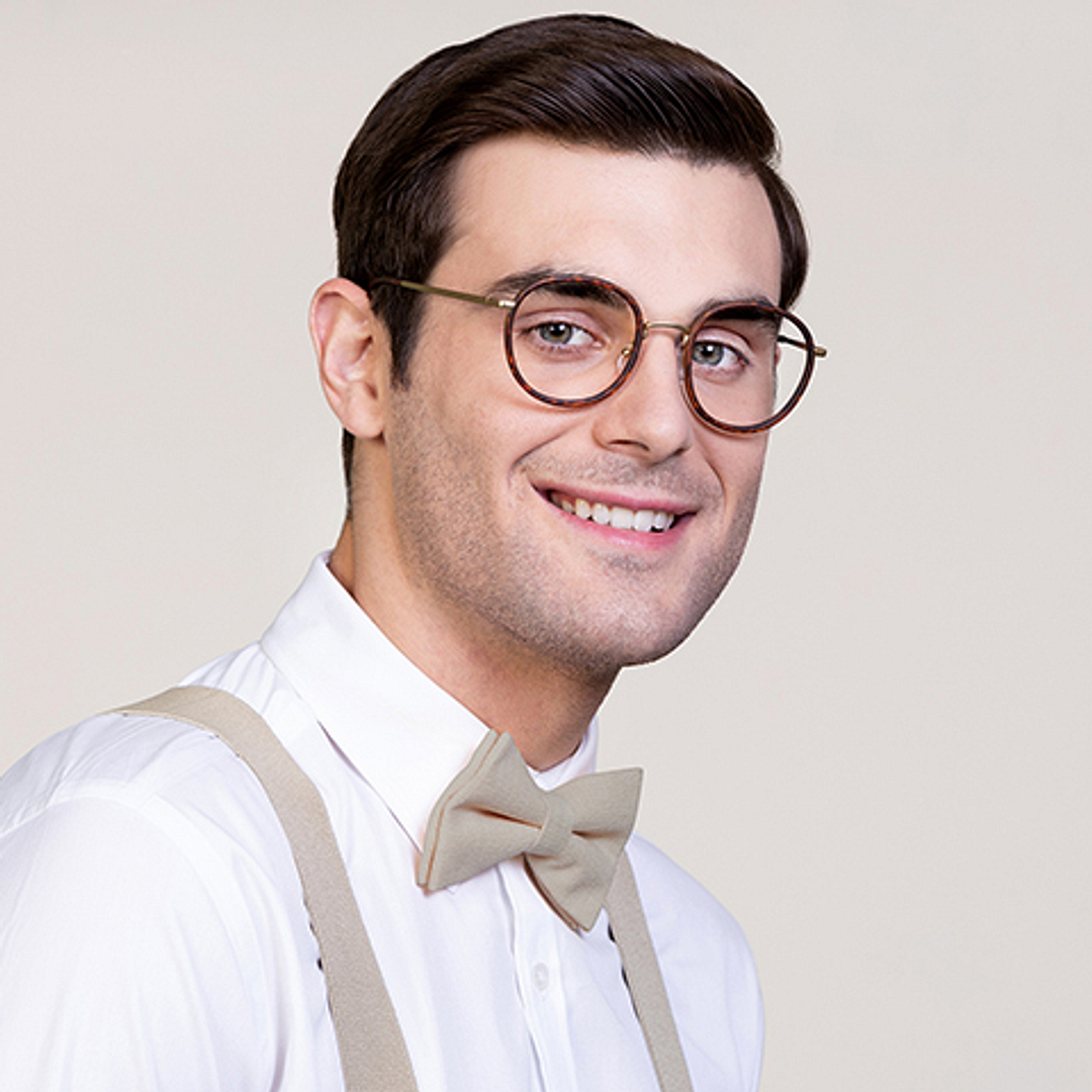 Lenskart Air Online Gold Full Rim Round right side