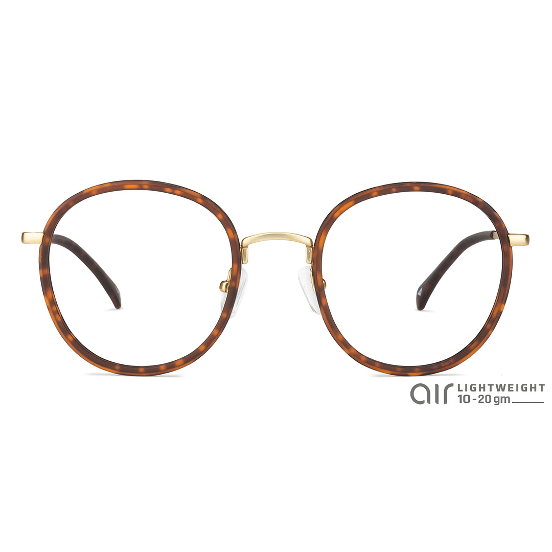 Lenskart Air Online Gold Full Rim Round left side