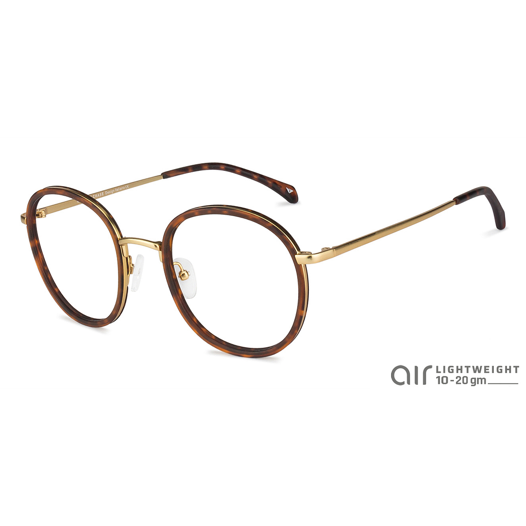 Lenskart Air Online Gold Full Rim Round right side