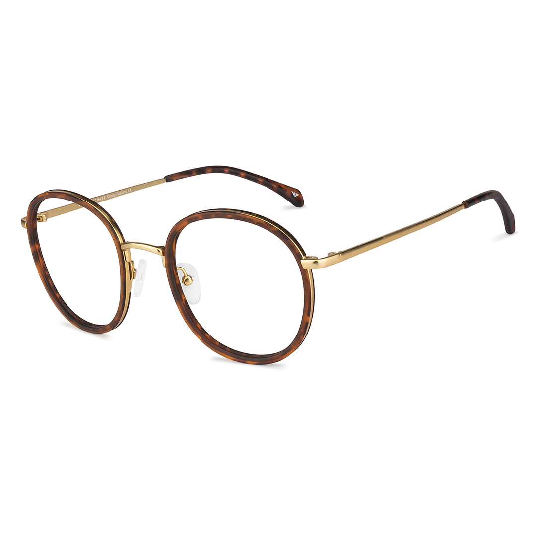 Lenskart Air Online Gold Full Rim Round left side