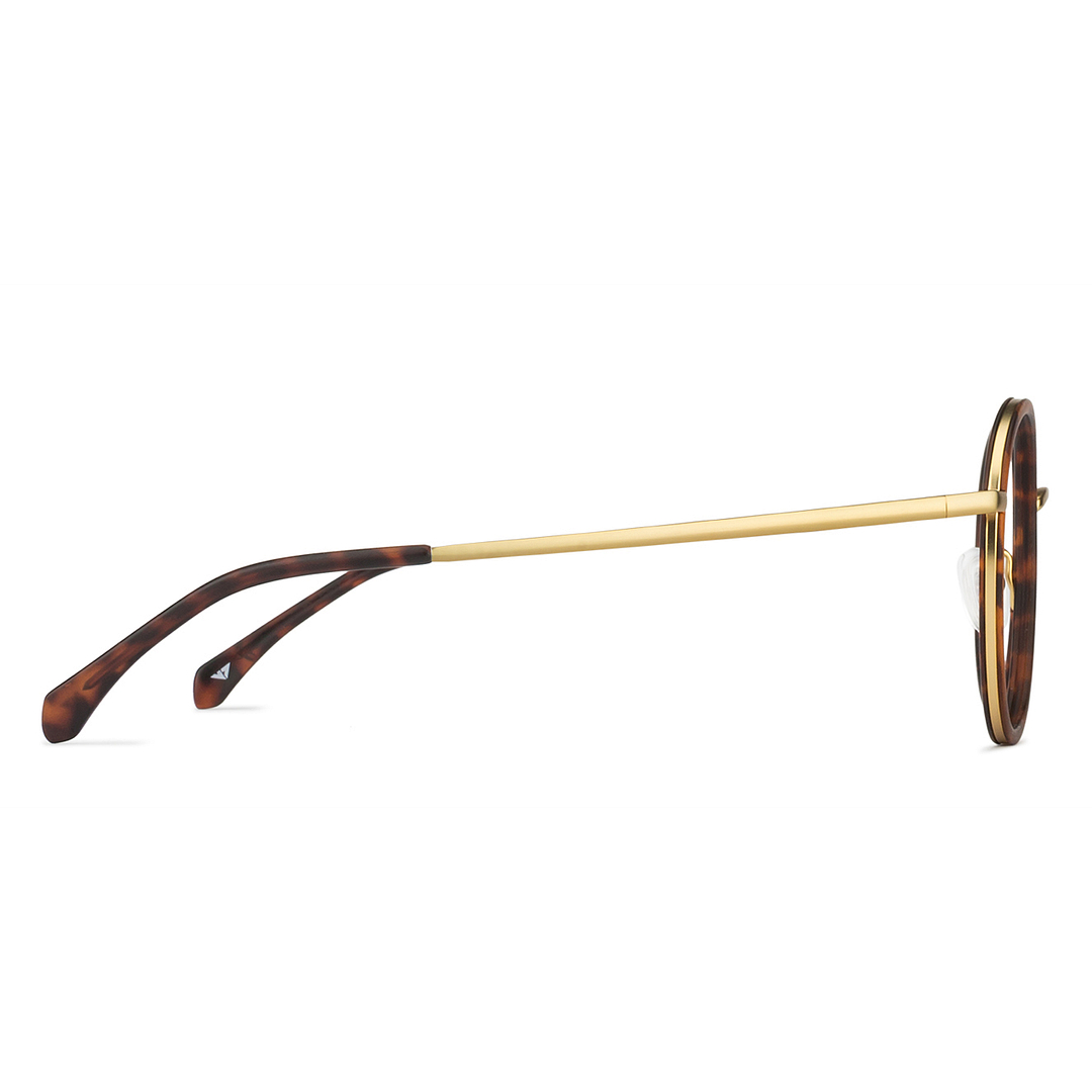 Lenskart Air Online Gold Full Rim Round left side