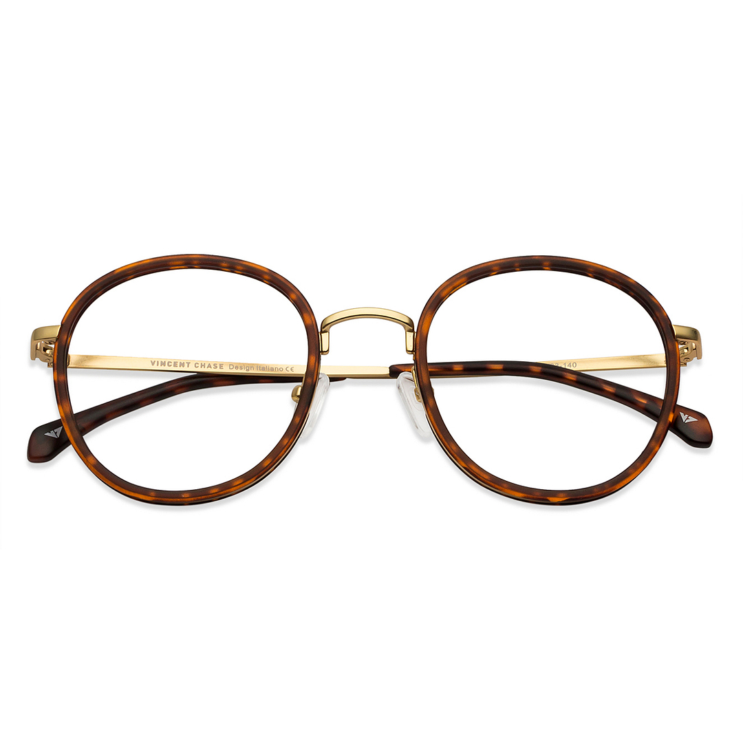Lenskart Air Online Gold Full Rim Round left side