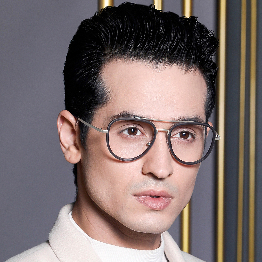 Lenskart Air Online Black Full Rim Aviator right side