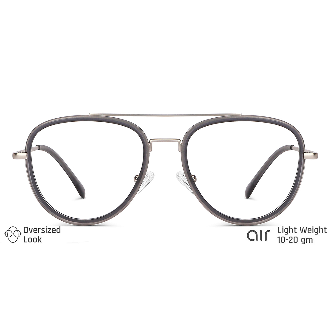 Lenskart Air Online Black Full Rim Aviator left side