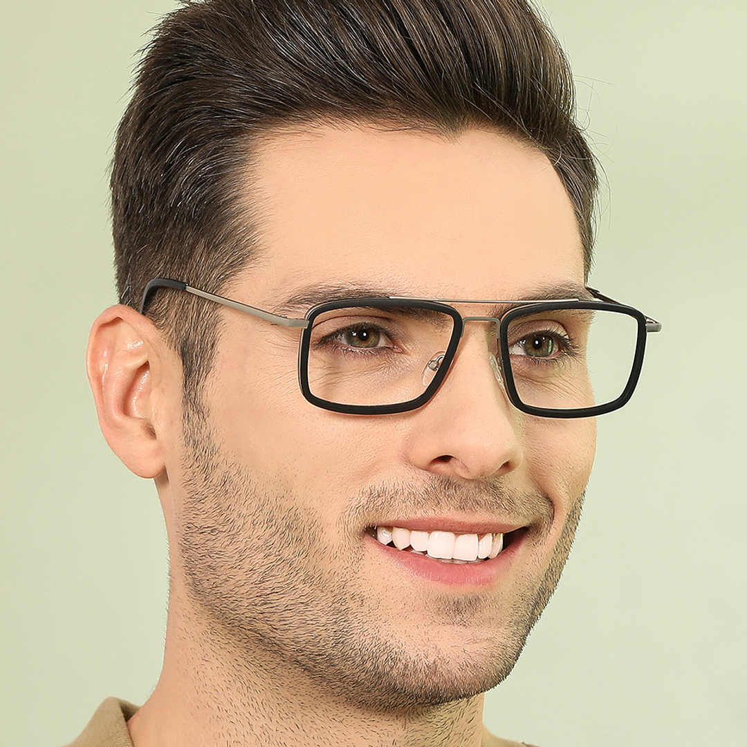 Lenskart Air Black Full Rim Square left side