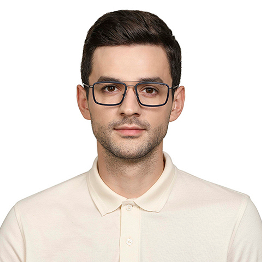 Lenskart Air Online Mid Gunmetal Full Rim Square right side