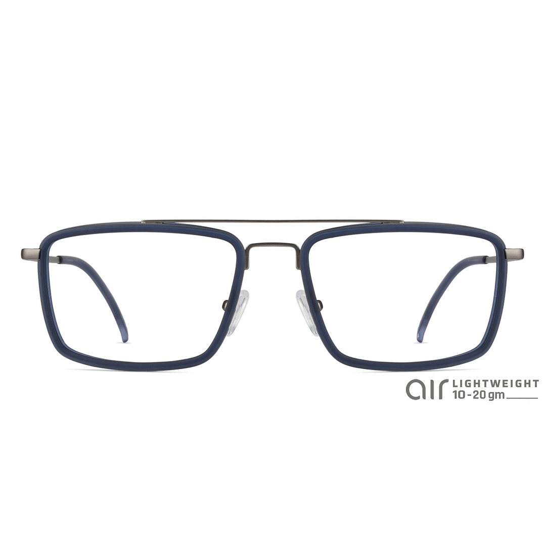 Lenskart Air Online Mid Gunmetal Full Rim Square left side