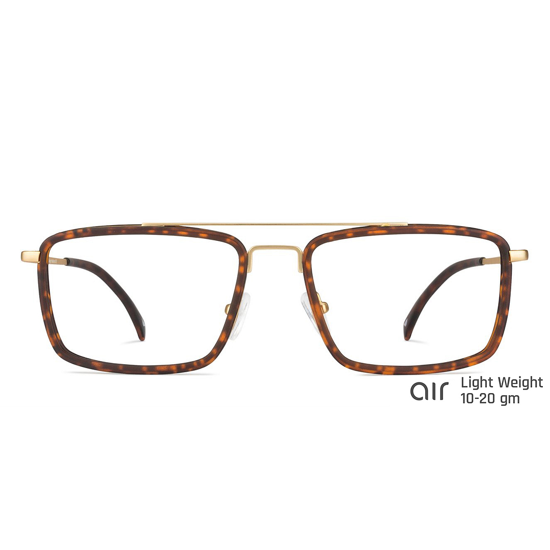 Lenskart Air Online Gold Full Rim Square left side