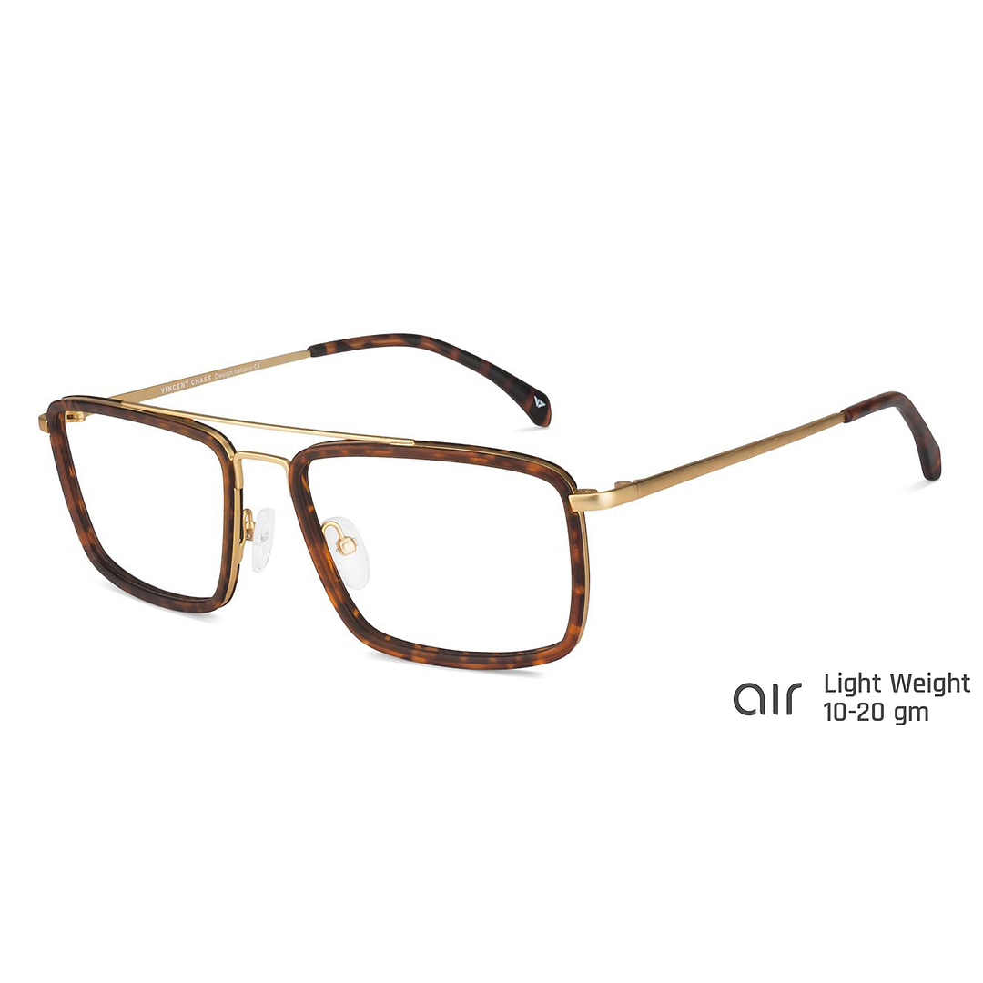 Lenskart Air Online Gold Full Rim Square left side