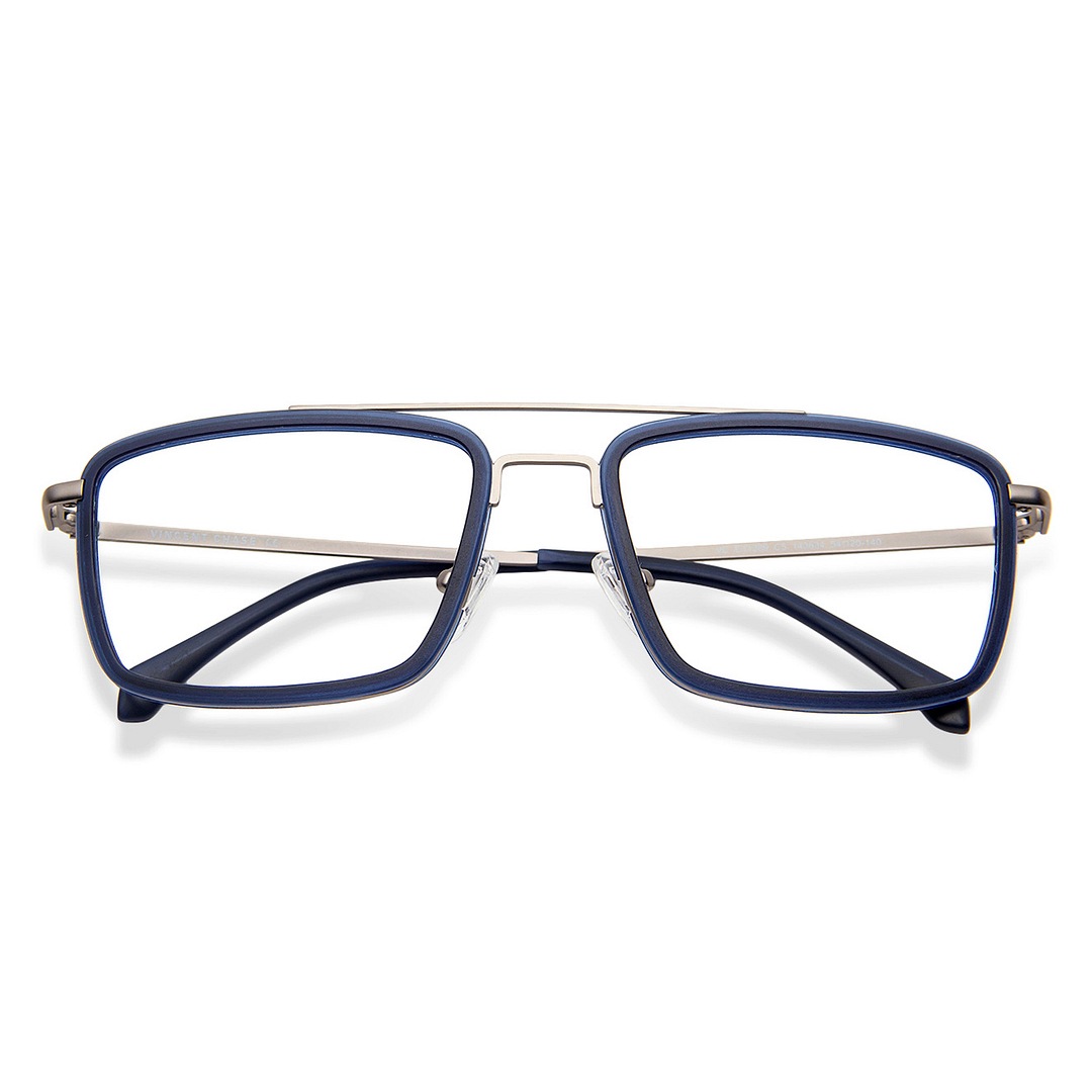 Lenskart Air Online Sky Blue Full Rim Rectangle left side