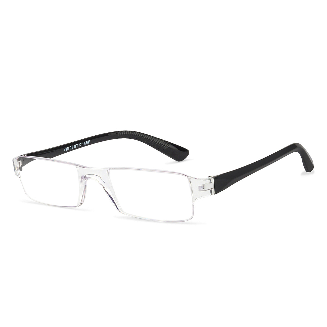 LENSKART BLU READERS Transparent Rimless Rectangle LENSKART BLU READERS VC E11335 Only for 2 Prefitted Powers left side