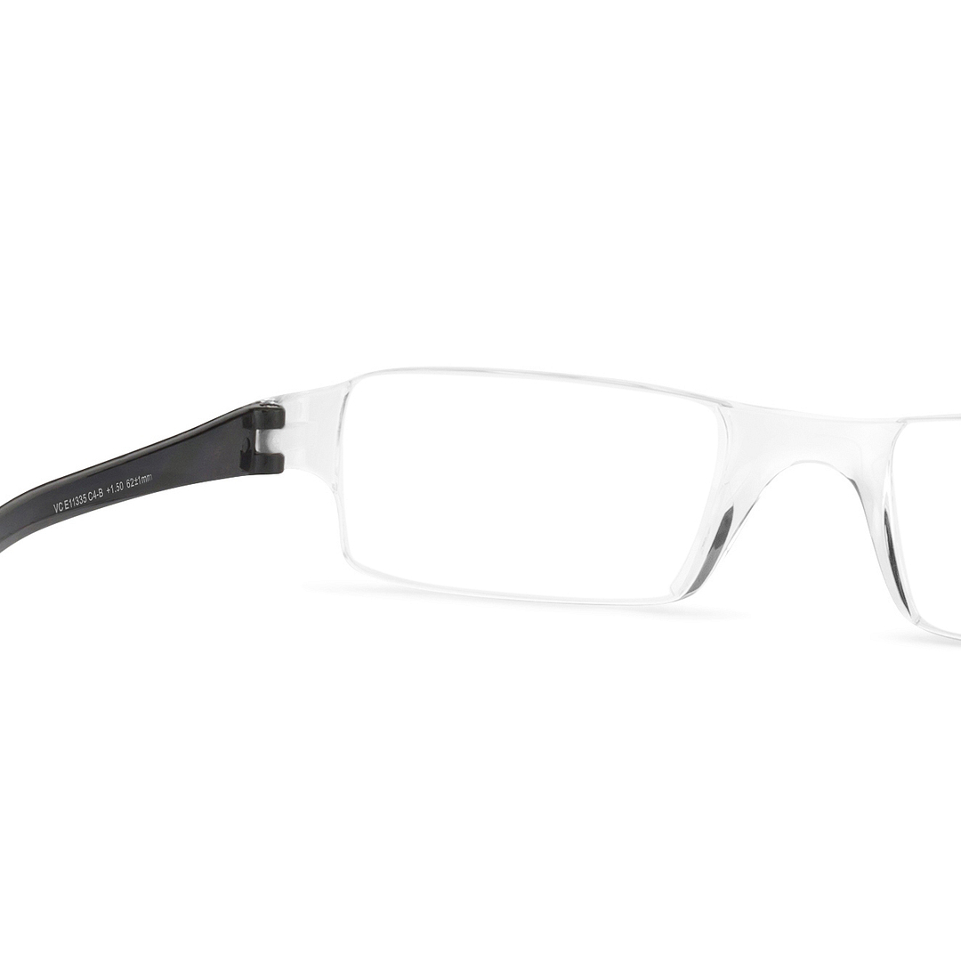 LENSKART BLU READERS Transparent Rimless Rectangle LENSKART BLU READERS VC E11335 Only for 3 5 Prefitted Powers right side