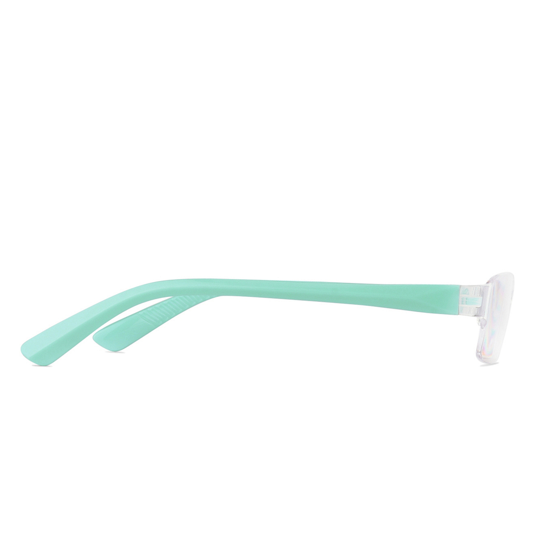 LENSKART BLU READERS Transparent Sky Blue Rimless Rectangle LENSKART BLU READERS VC E11335 Only for 3 5 Prefitted Powers right side