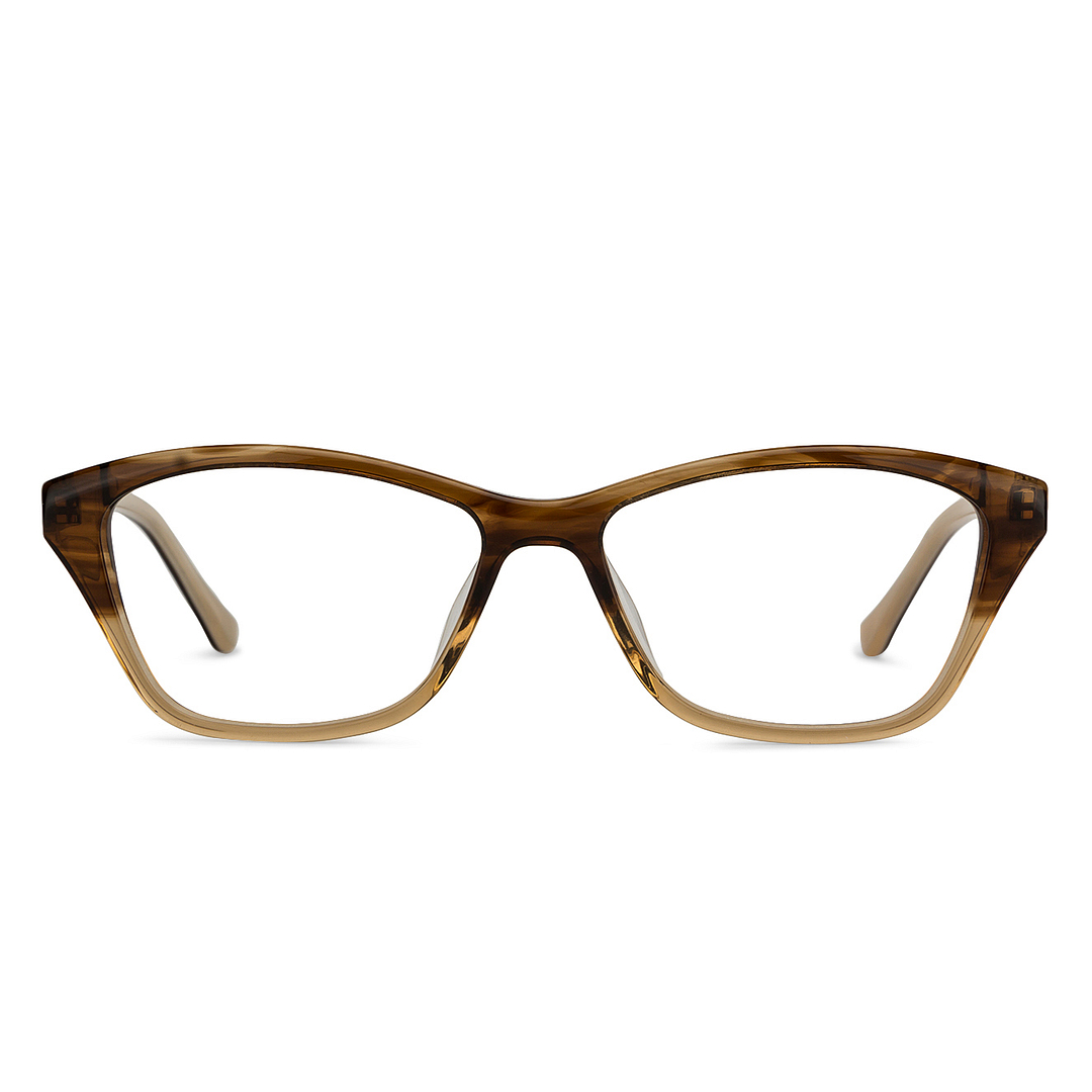 Vincent Chase Online Brown Transparent Full Rim Cat Eye left side