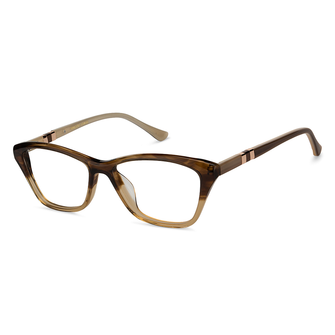 Vincent Chase Online Brown Transparent Full Rim Cat Eye right side