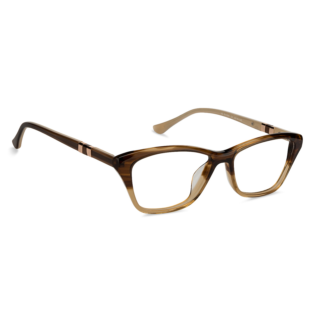 Vincent Chase Online Brown Transparent Full Rim Cat Eye left side