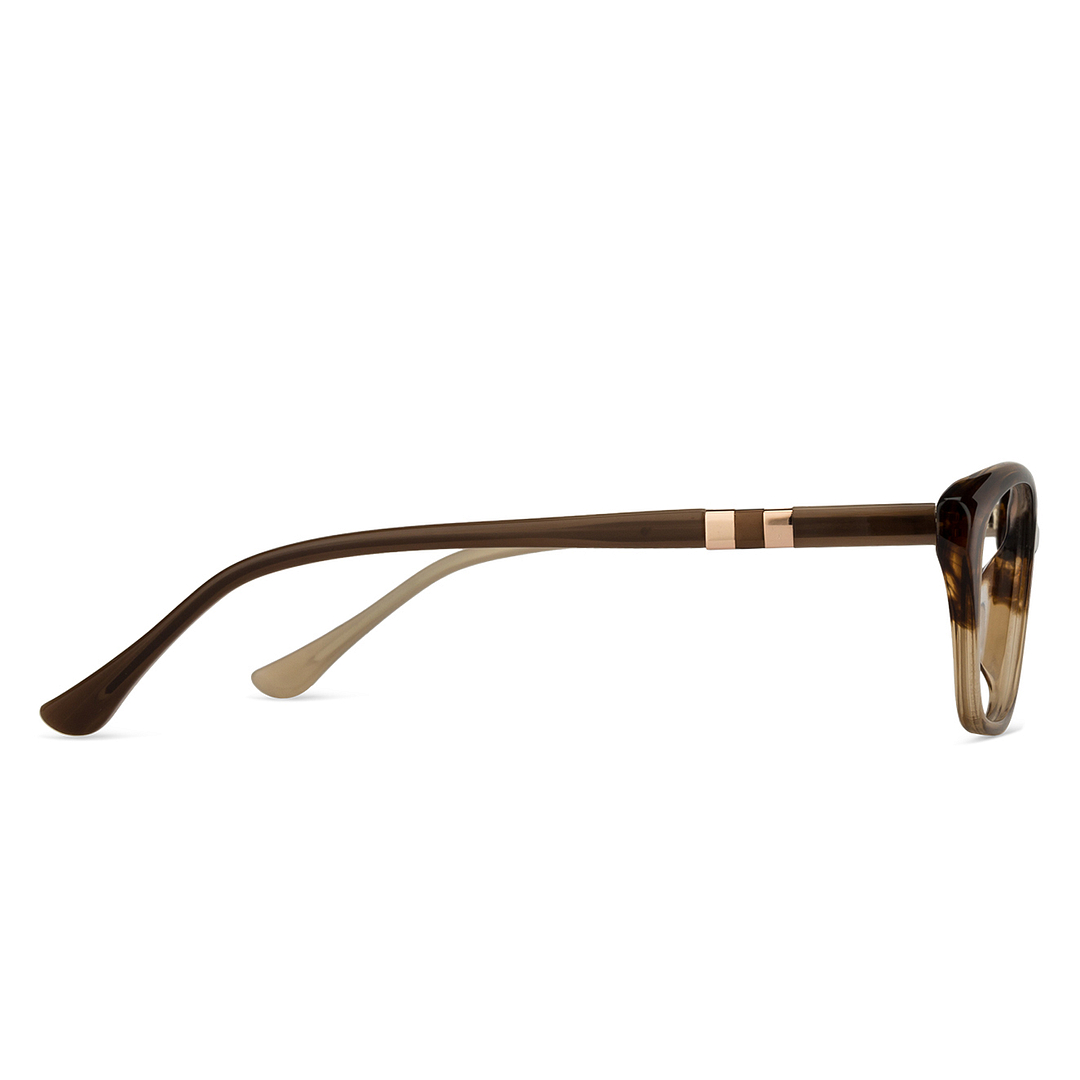 Vincent Chase Online Brown Transparent Full Rim Cat Eye right side