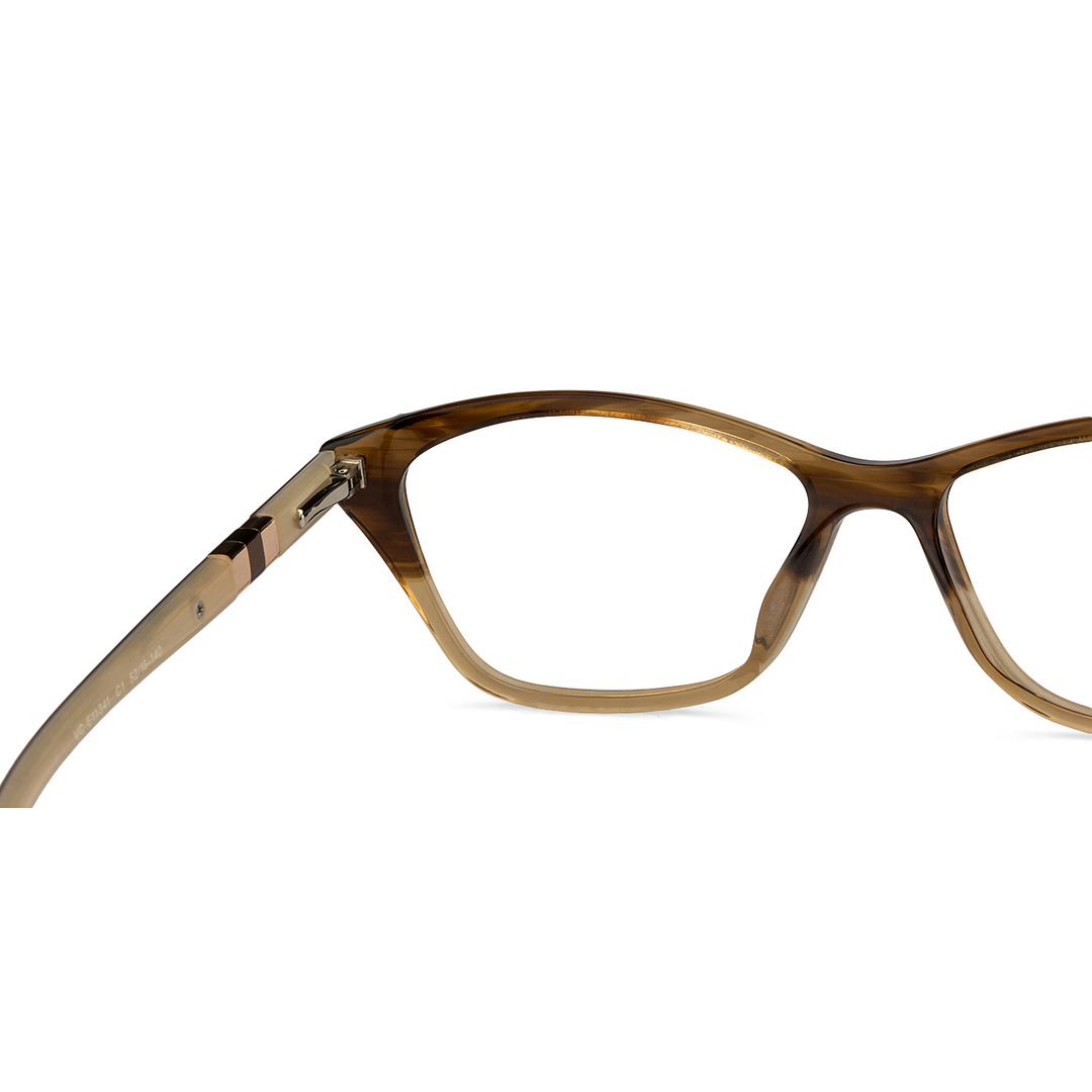 Vincent Chase Online Brown Transparent Full Rim Cat Eye left side