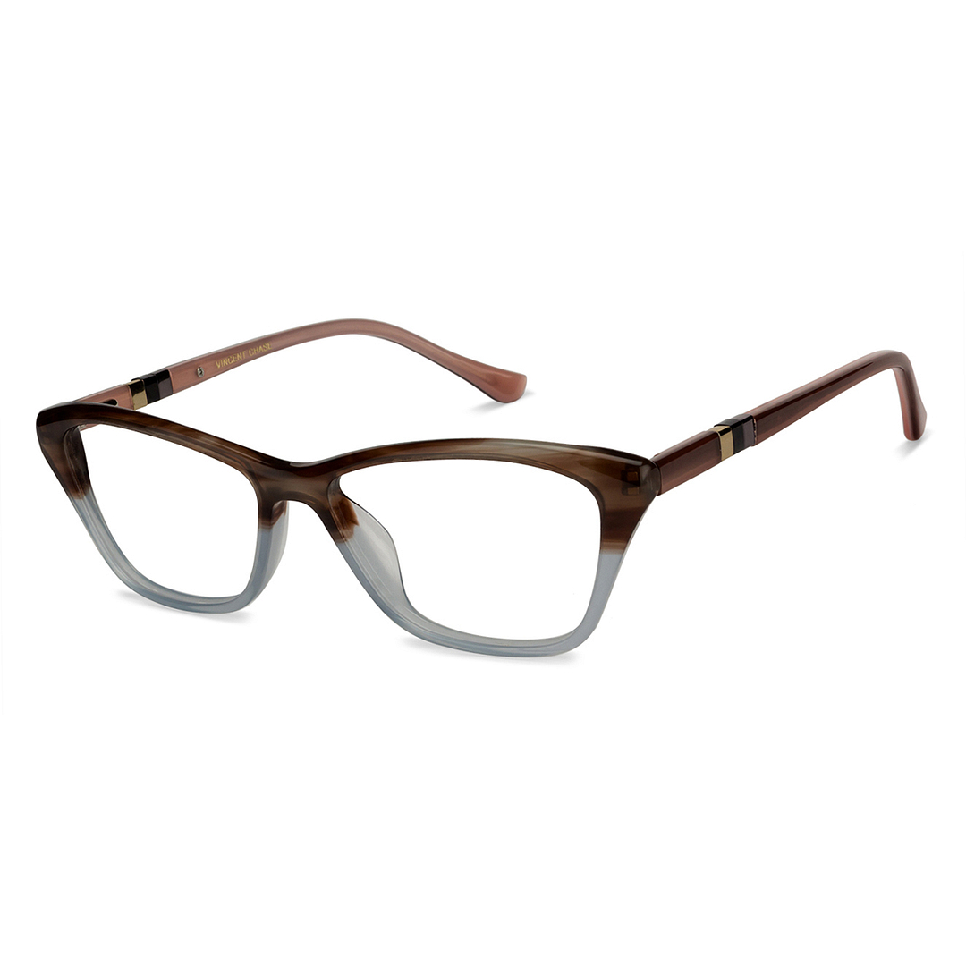 Vincent Chase Online Brown Transparent Full Rim Cat Eye right side