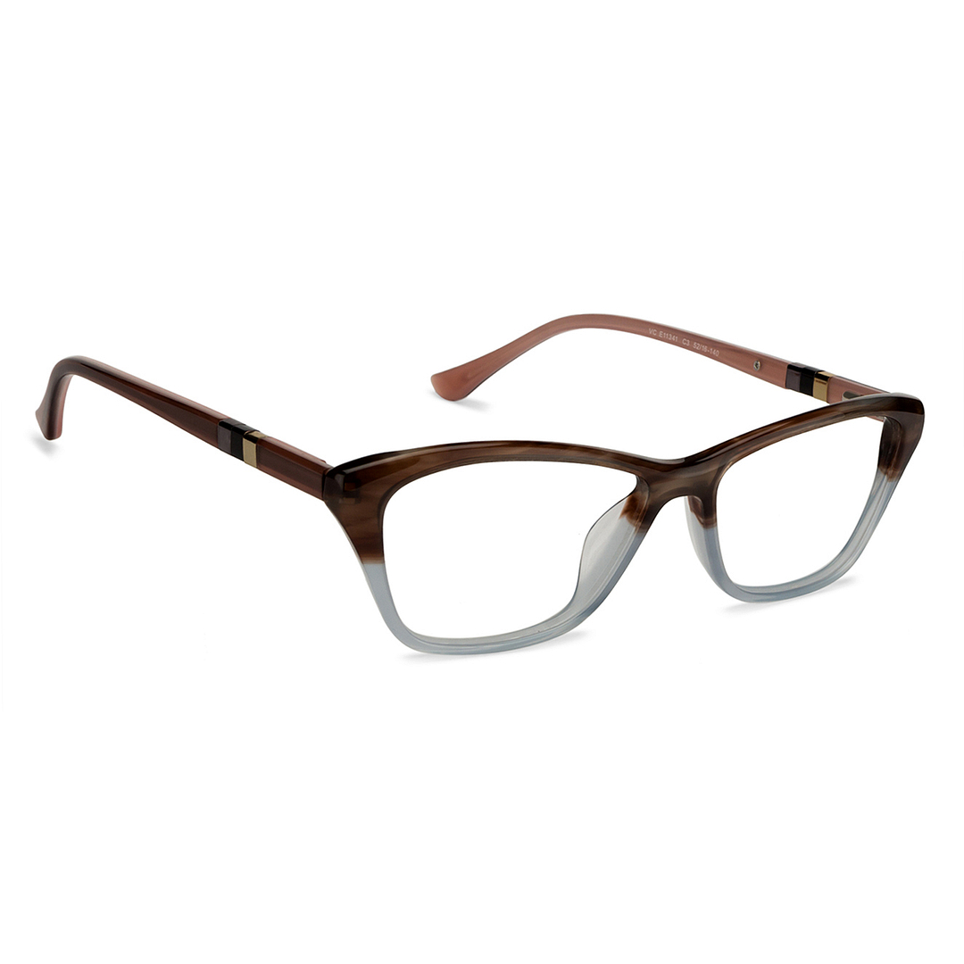 Vincent Chase Online Brown Transparent Full Rim Cat Eye left side