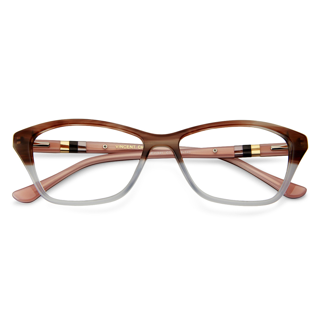 Vincent Chase Online Brown Transparent Full Rim Cat Eye right side