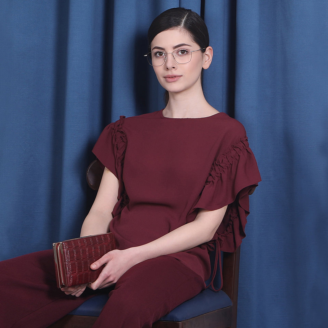 Vincent Chase Online Golden Brown Full Rim Geometric right side