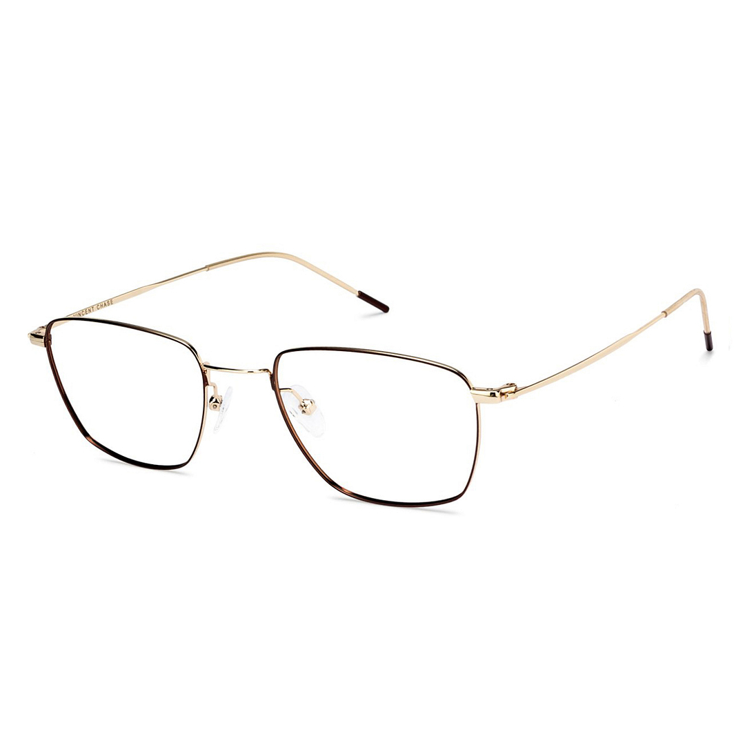 Vincent Chase Online Golden Brown Full Rim Geometric left side