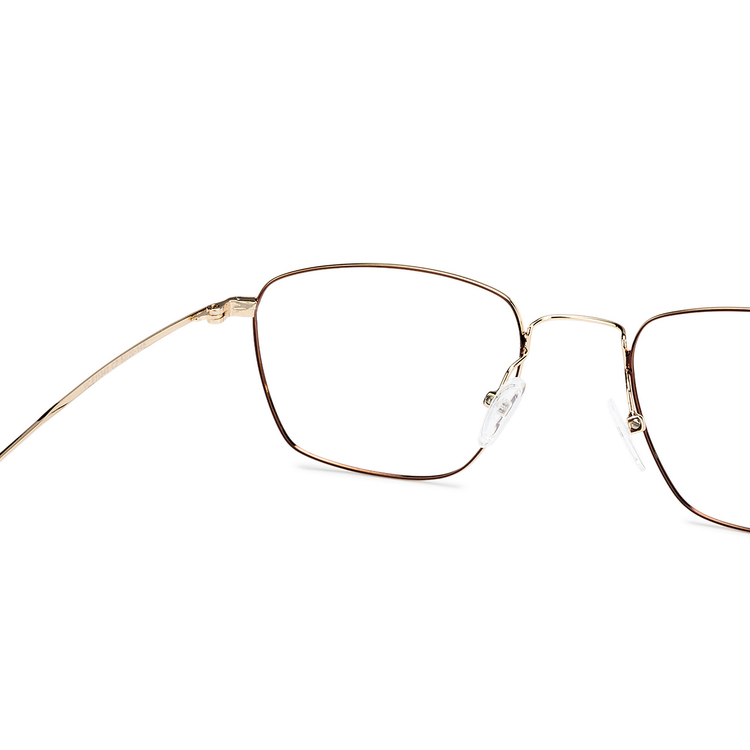 Vincent Chase Online Golden Brown Full Rim Geometric left side